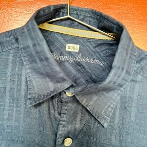 Tommy Bahama Dark Blue Textured Shirt